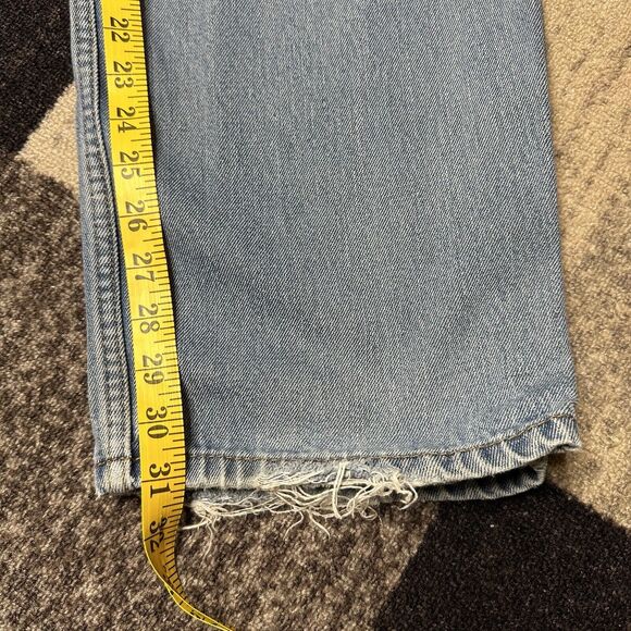 Levis 505 Relaxed Fit Jeans Mens 40X32 Blue Straight Denim Medium Wash - Picture 9 of 12